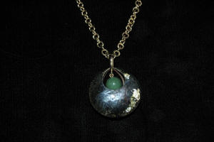 14kt/Sterling mixed metal pendant